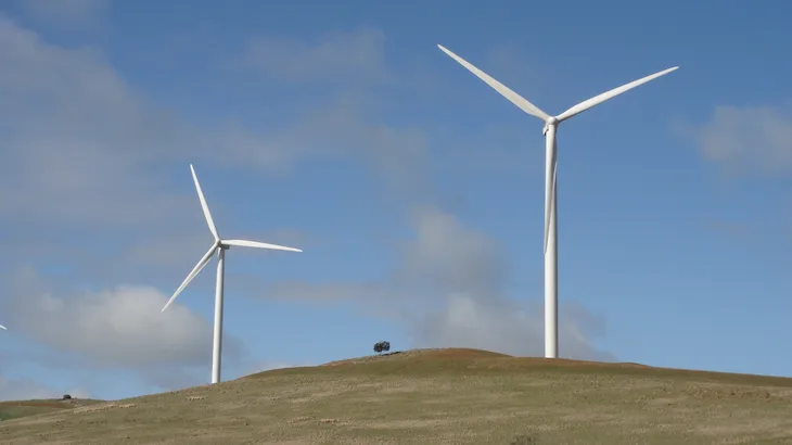 Image of "Hallett 5 Wind Farm."