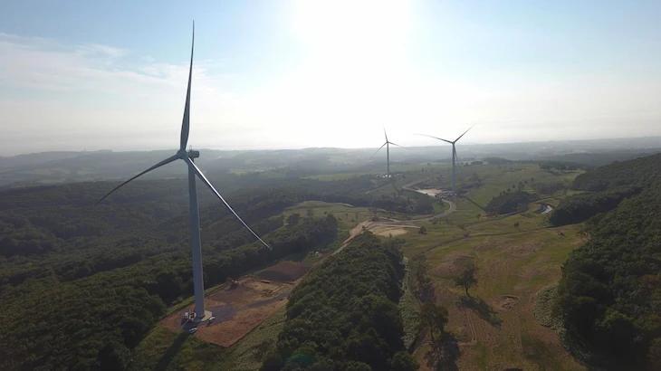 Image of "Eurus Date Kitakogane Wind Farm."