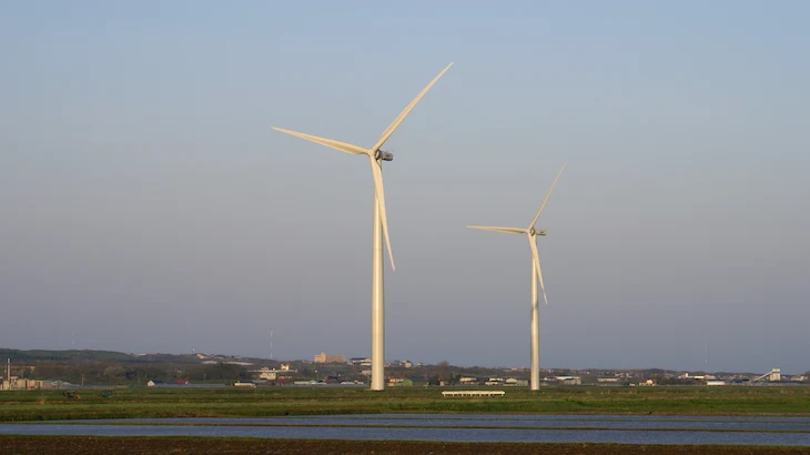 Image of "Eurus Esashi Wind Farm."