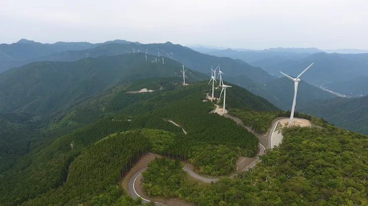 Image of "Eurus Kamikatsu-Kamiyama Wind Farm."