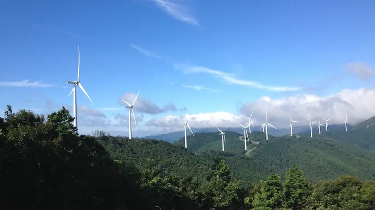 Image of "Eurus Kimotsuki Wind Farm."