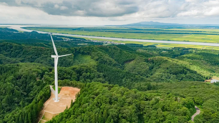 Image of "Eurus Akita Kotooka Wind Farm."