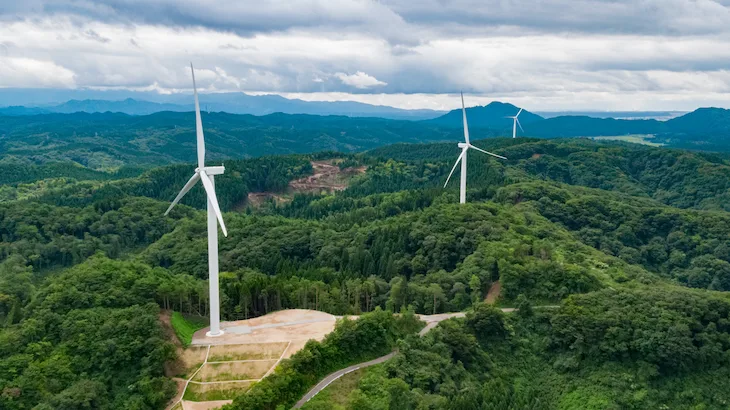 Image of "Eurus Akita Kotooka Wind Farm."