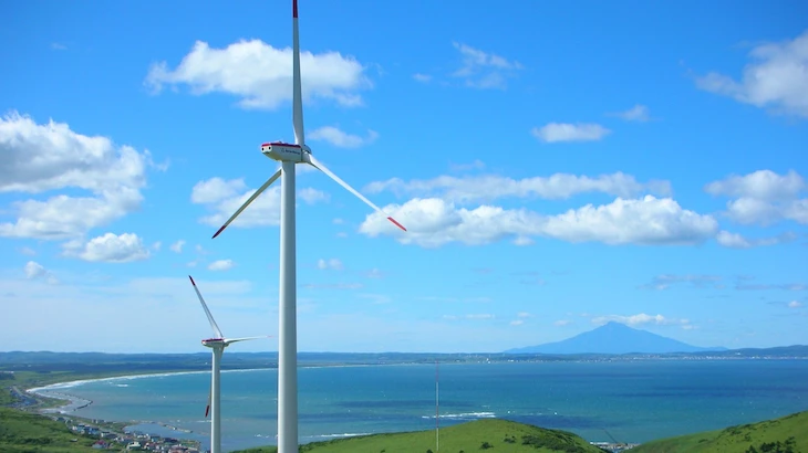 Image of "Eurus Soya Misaki Wind Farm."