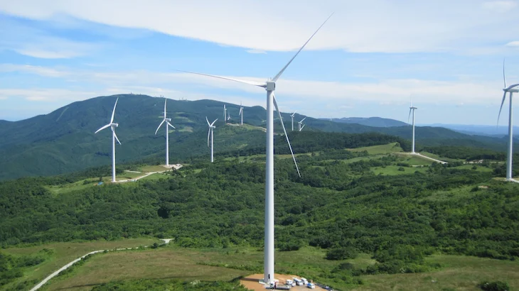 Image of "Eurus Takine Ojiroi Wind Farm."