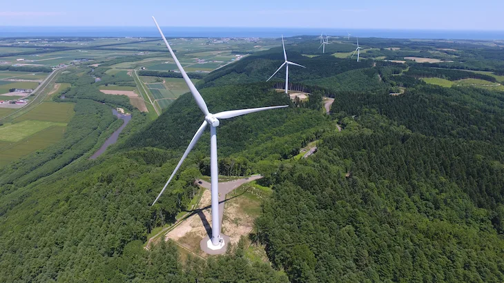 Image of "Eurus Tokoro-Notoro Wind Farm."