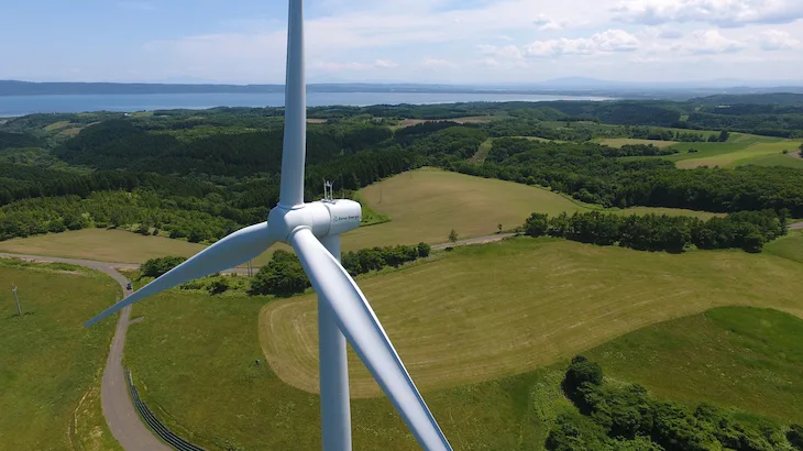 Image of "Eurus Tokoro-Notoro Wind Farm."