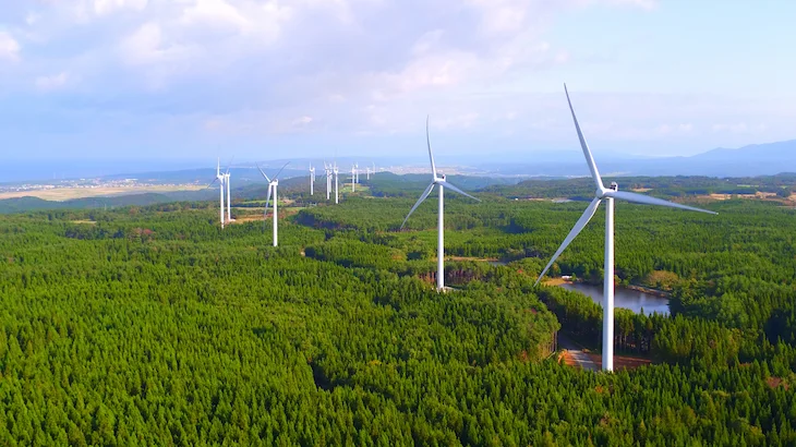 Image of "Eurus Yurikogen Wind Farm."