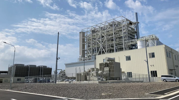 愛知蒲郡バイオマス発電所の画像です