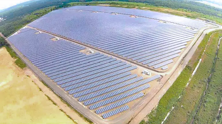 とまこまい勇払メガソーラー発電所の画像です
